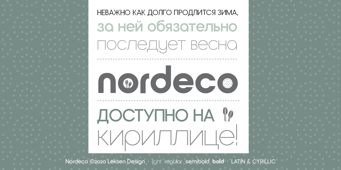 Example font Nordeco #2